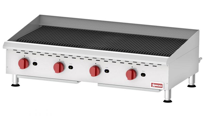 Countertop Radiant Gas Char-Broiler with 4 Burners 1 Countertop Radiant Gas Char-Broiler with 4 Burners